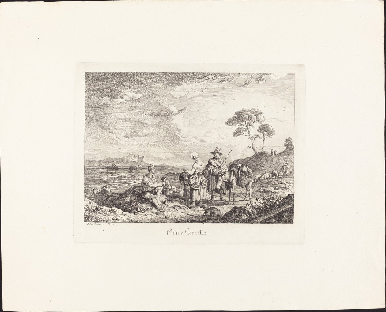 Mount Circello av Ludwig Richter