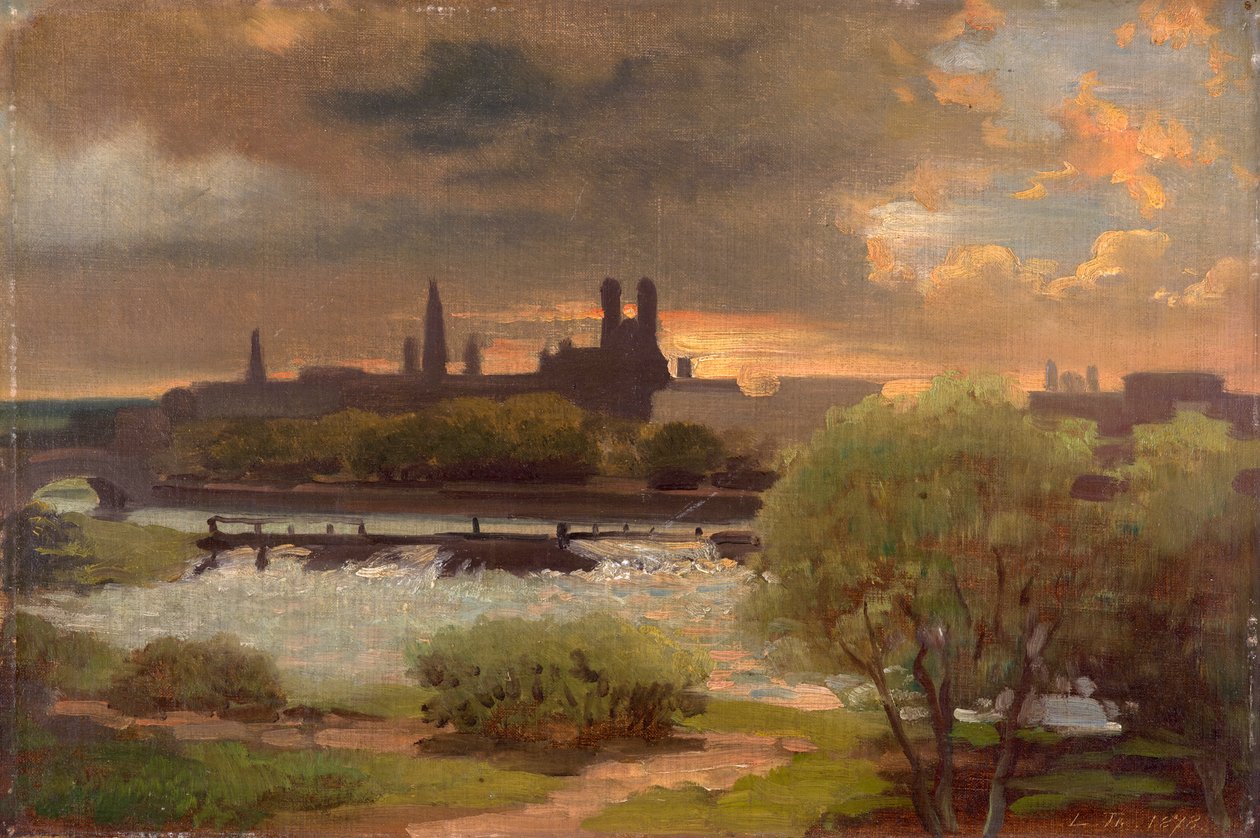 Utsikt over München av Ludwig Thiersch