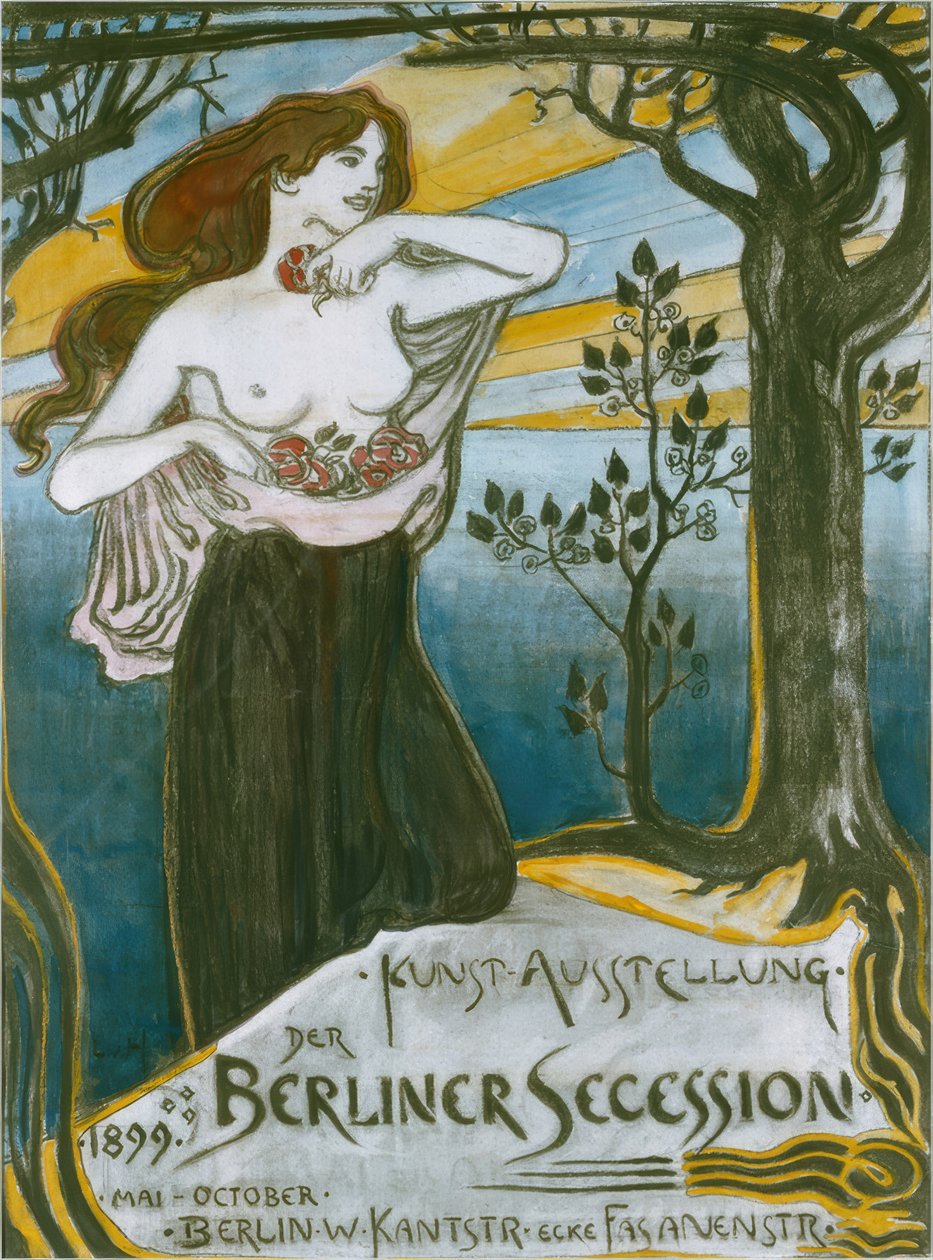L. v. Hofmann, plakat for Berlin Secession av Ludwig von Hofmann