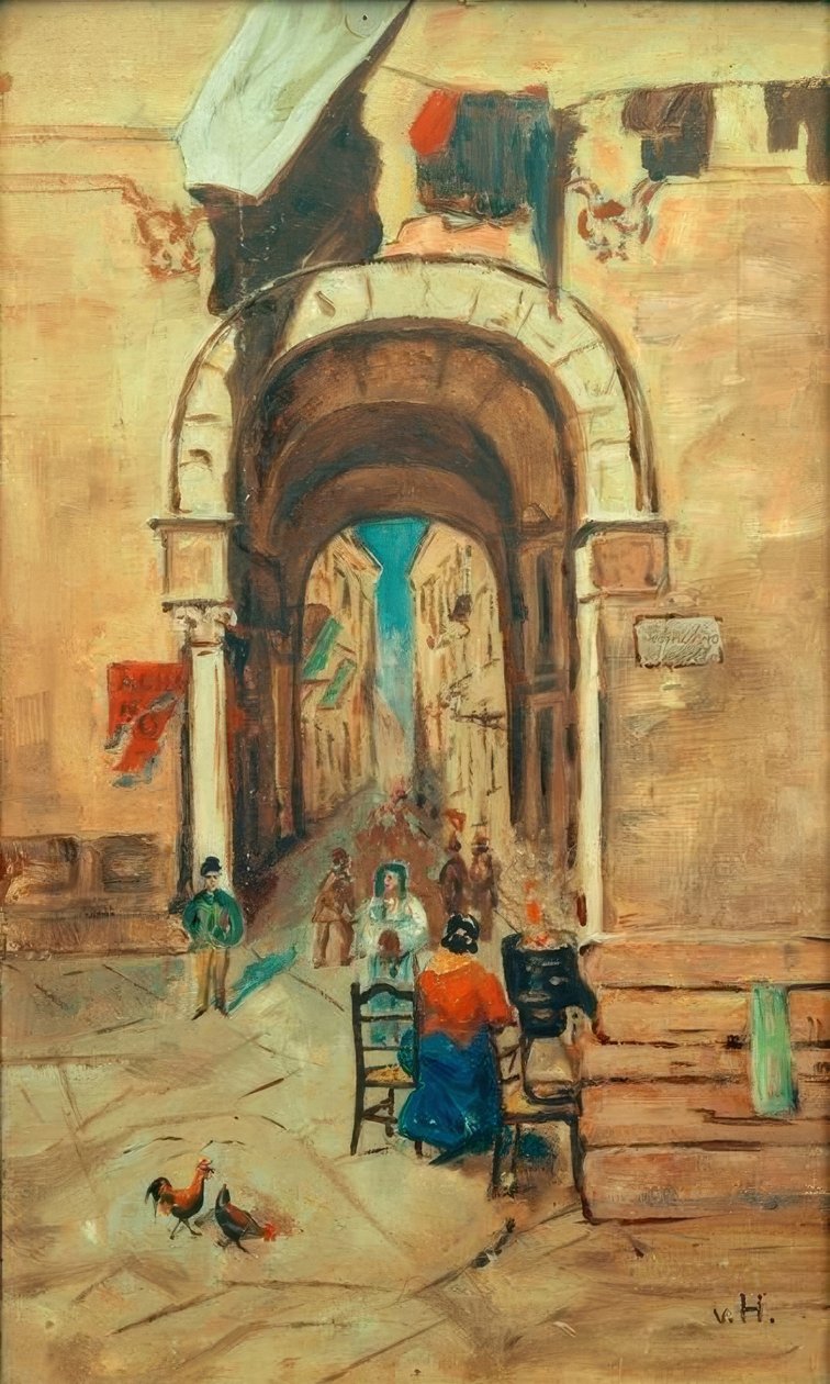 Napoli - sporadisk stykke av Ludwig von Hofmann