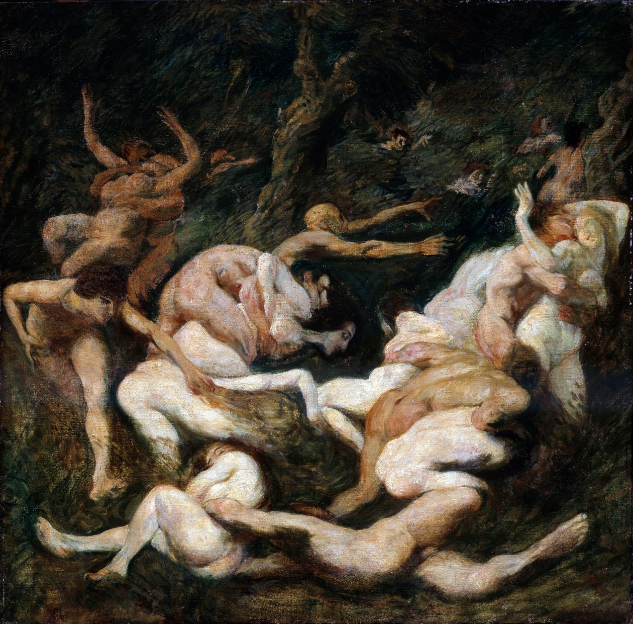 The Abduction of Women, 1900-tallet. av Ludwig von Hofmann
