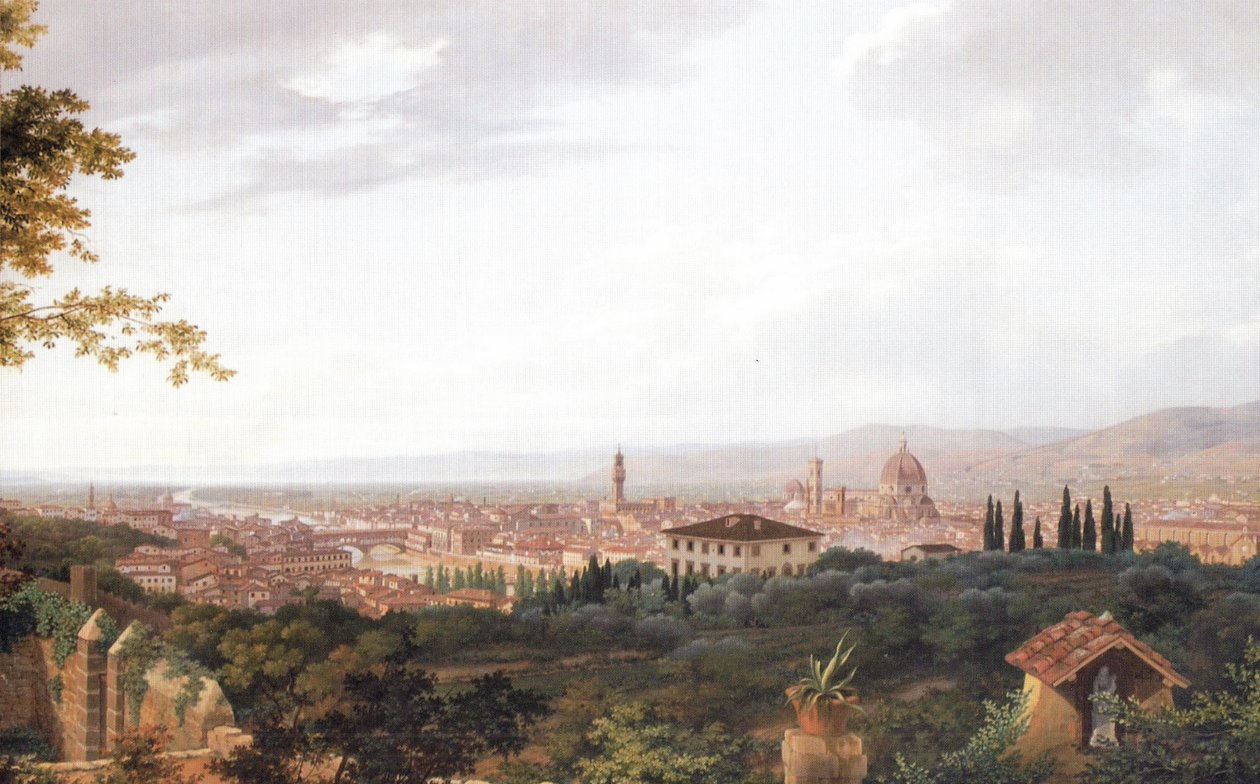 Firenze fra Monte alle Croci (detalj) av Luigi Garibbo