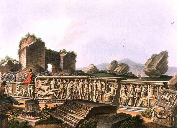 Fragmenter i Efesos av Luigi (after) Mayer