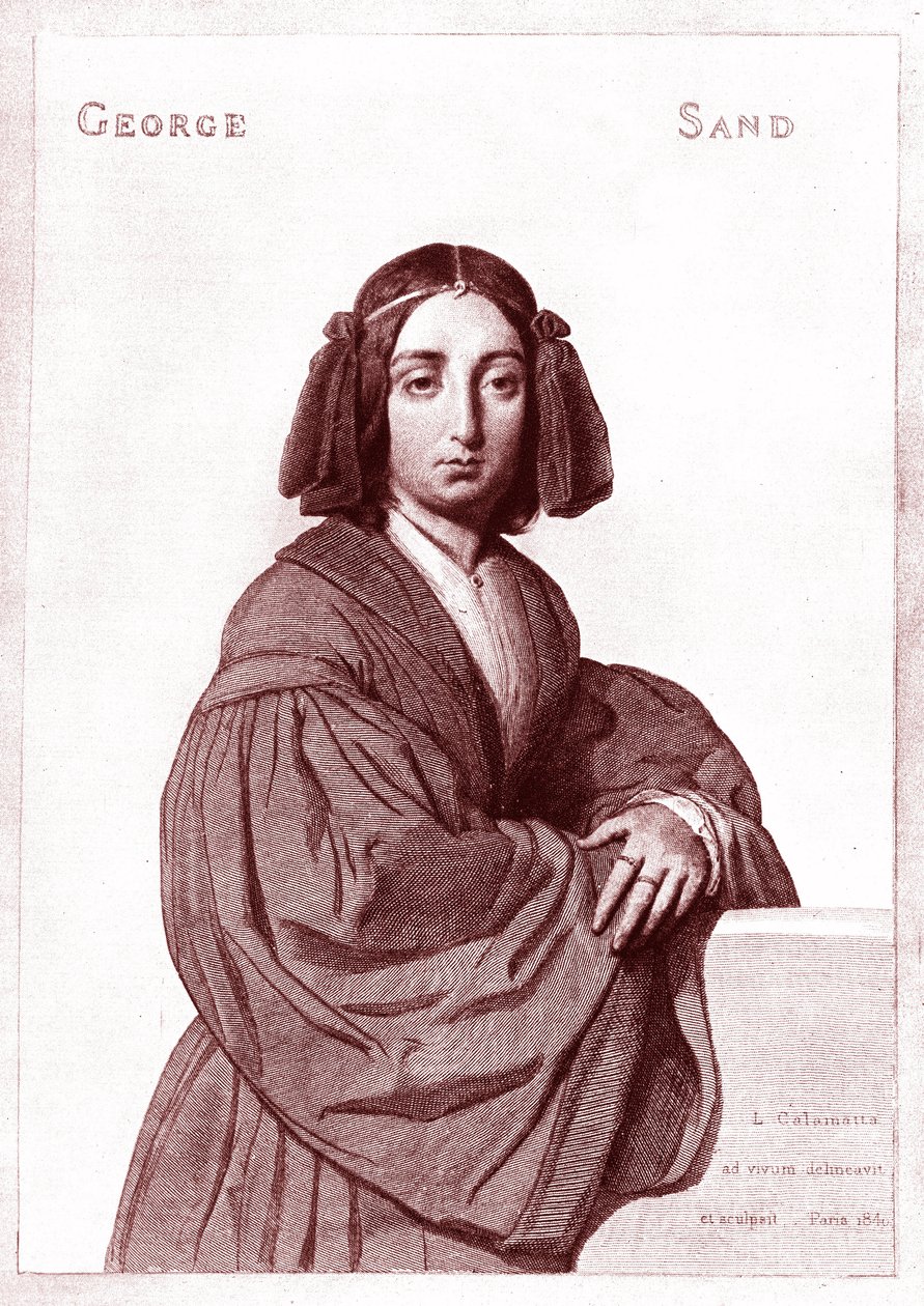 George SAND (1804–1876) av Luigi Calamatta