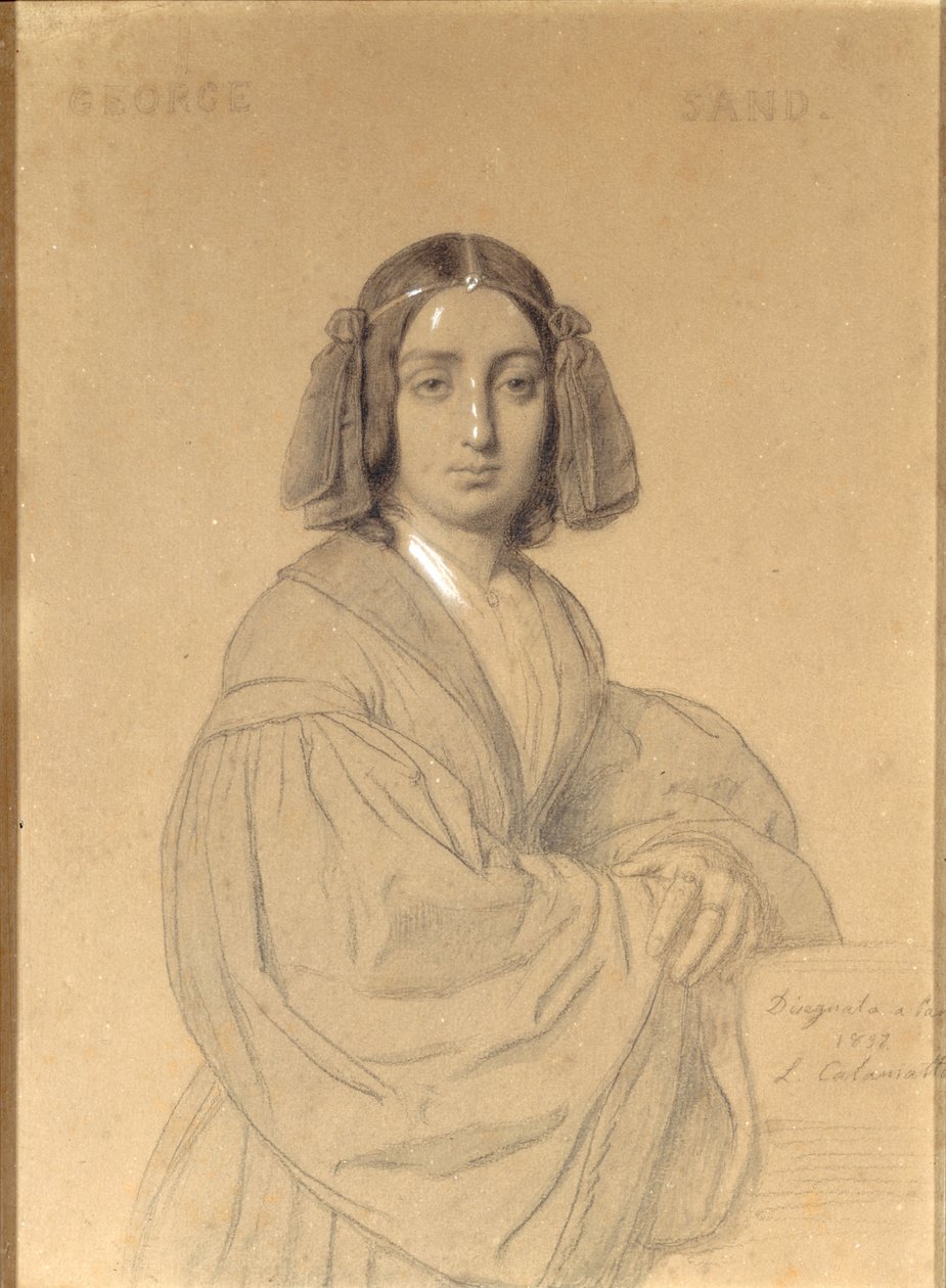 Portrett av George Sand, 1837. av Luigi Calamatta
