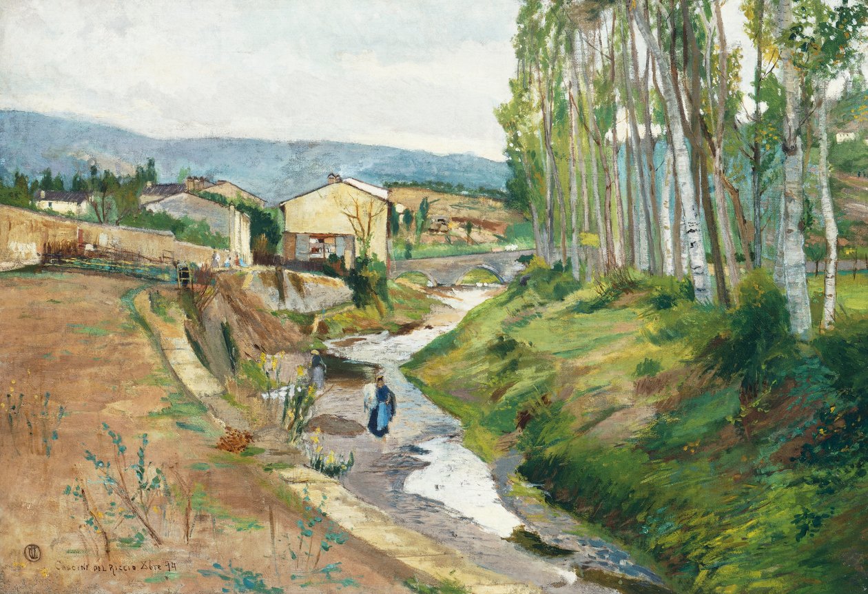 Riccio-gårdshusene i Firenze av Luigi Levi