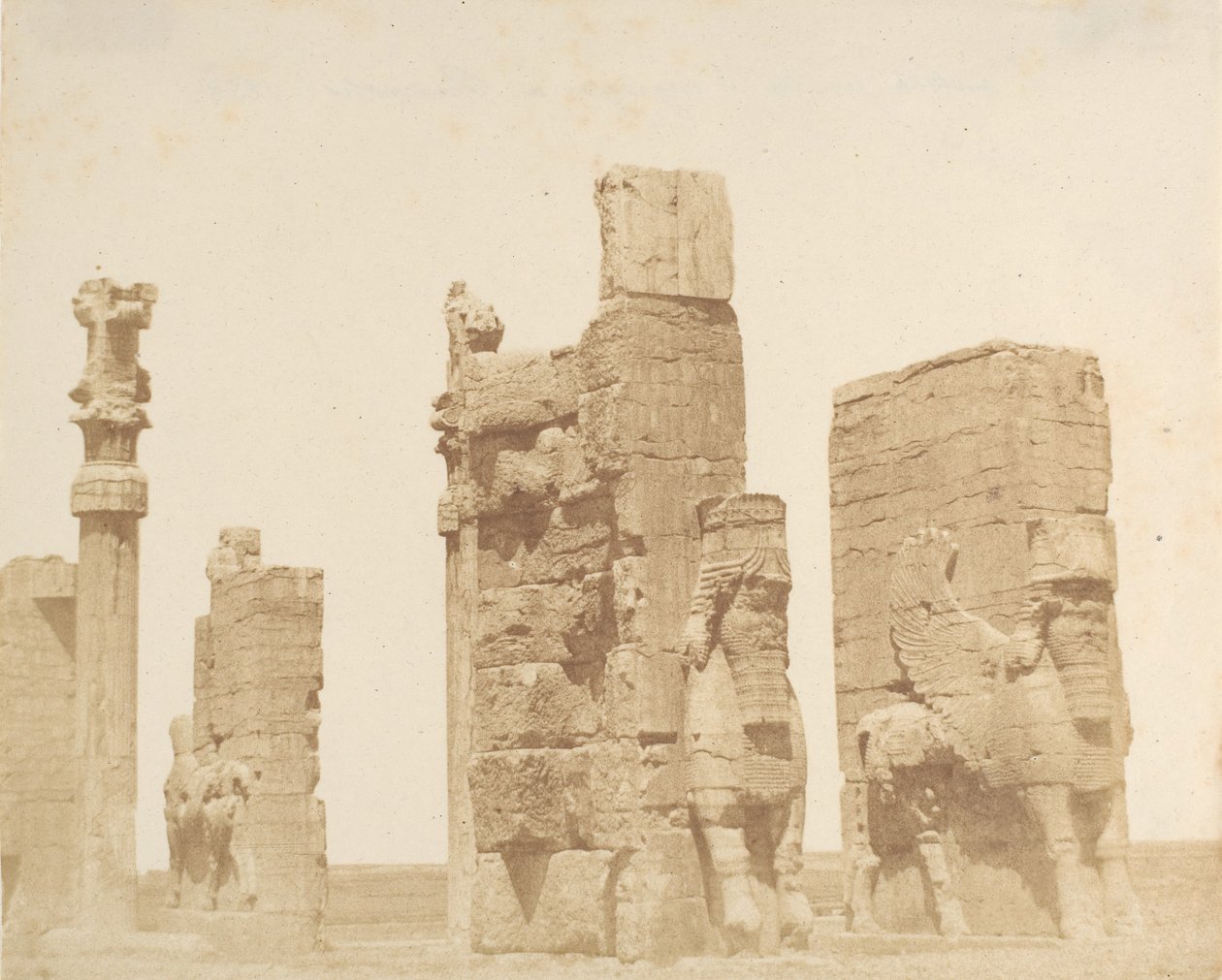 Den gamle porten til Persepolis], 1858. av Luigi Pesce