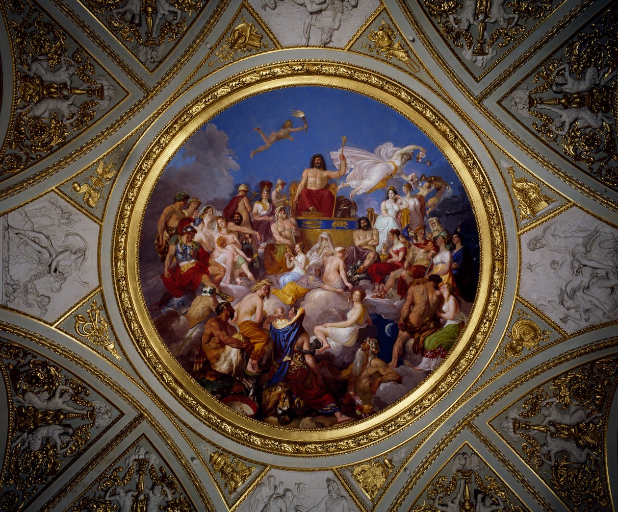 Olympus, Iliaden-rommet, Palazzo Pitti (fresco) av Luigi Sabatelli