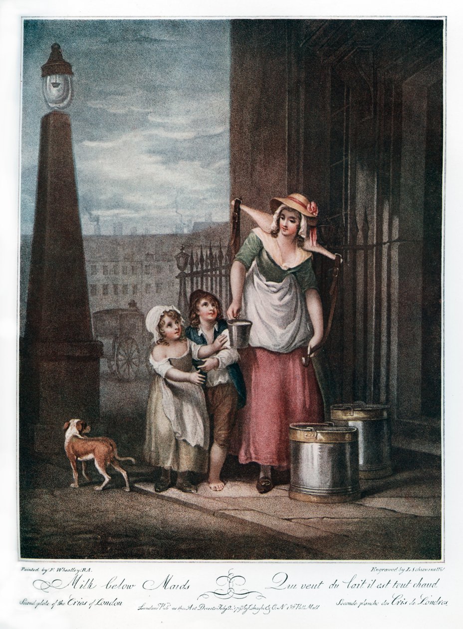 Milk Below Maids, 1793. av Luigi Schiavonetti