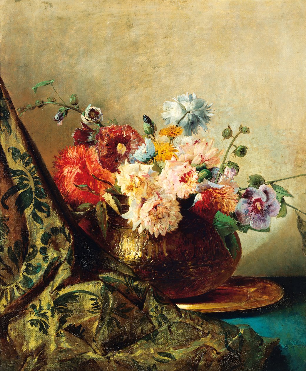 Blomster, av Luigi Scrosati (1814-1869) av Luigi Scrosati