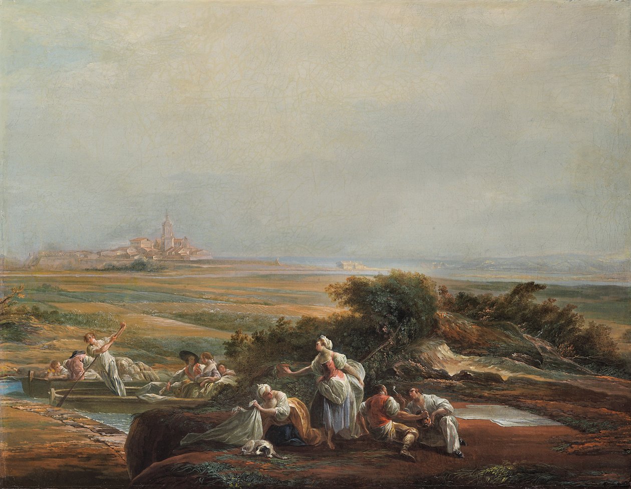 Utsikt over Fuenterrabía (fragment) av Luis Paret y Alcazar
