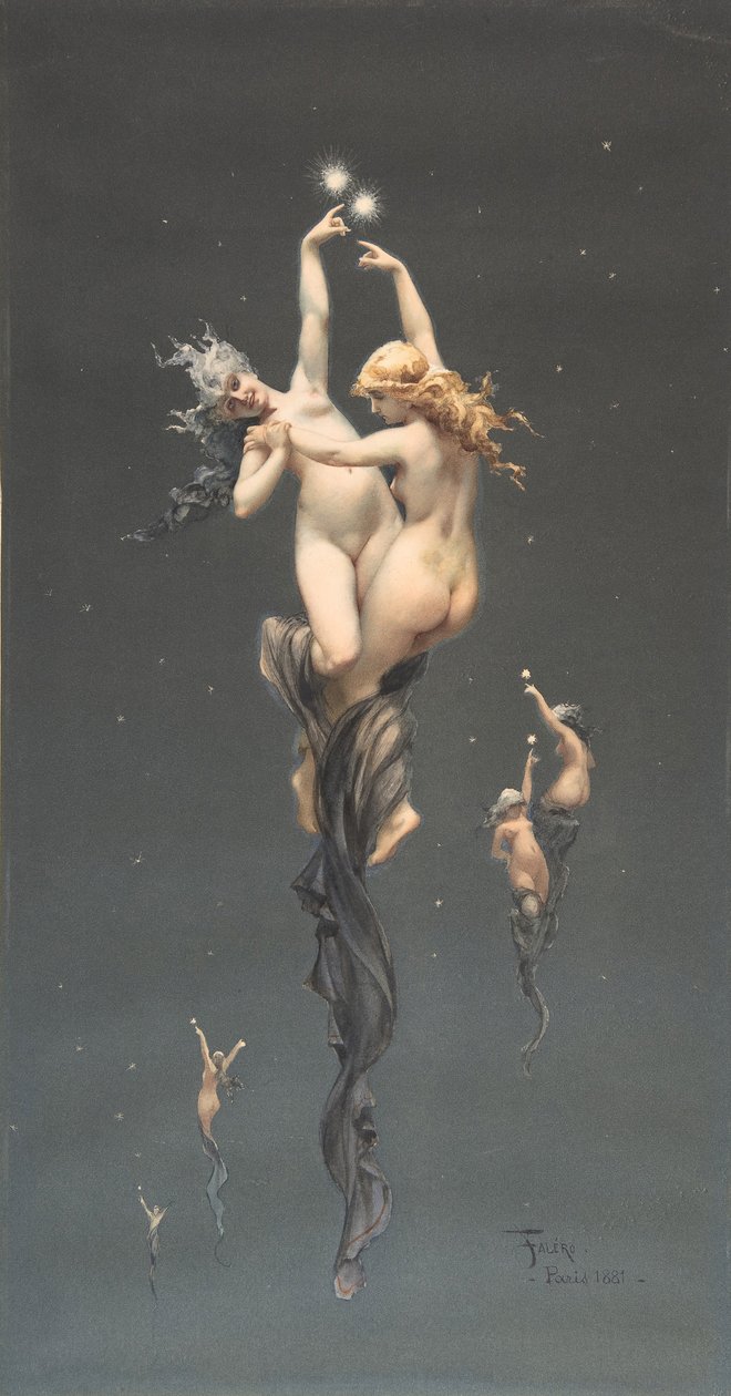 Tvillingstjerner, 1851-96. av Luis Riccardo Falero
