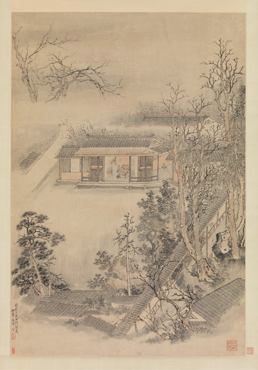 Drikker i bambushagen, 1773. av Luo Ping