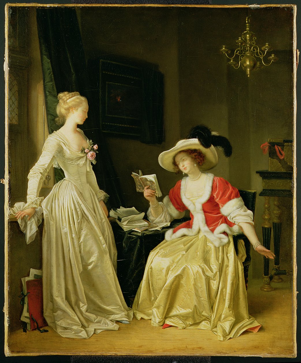 Leseren, ca. 1788 av M. and Fragonard, J. Gerard