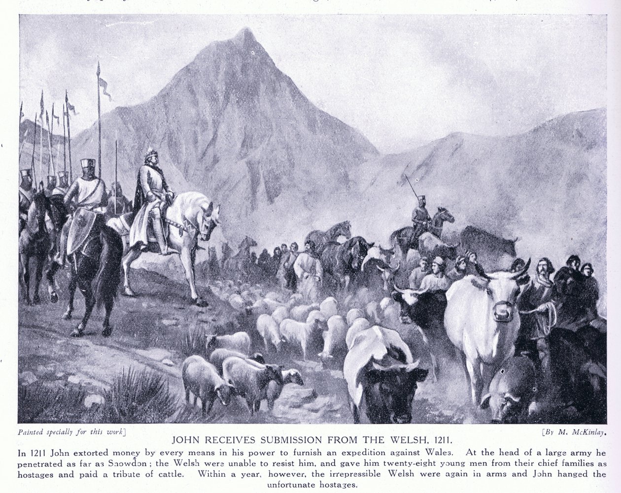 John mottar innlevering fra den walisiske AD1211, 1920-tallet av M. Mackinlay