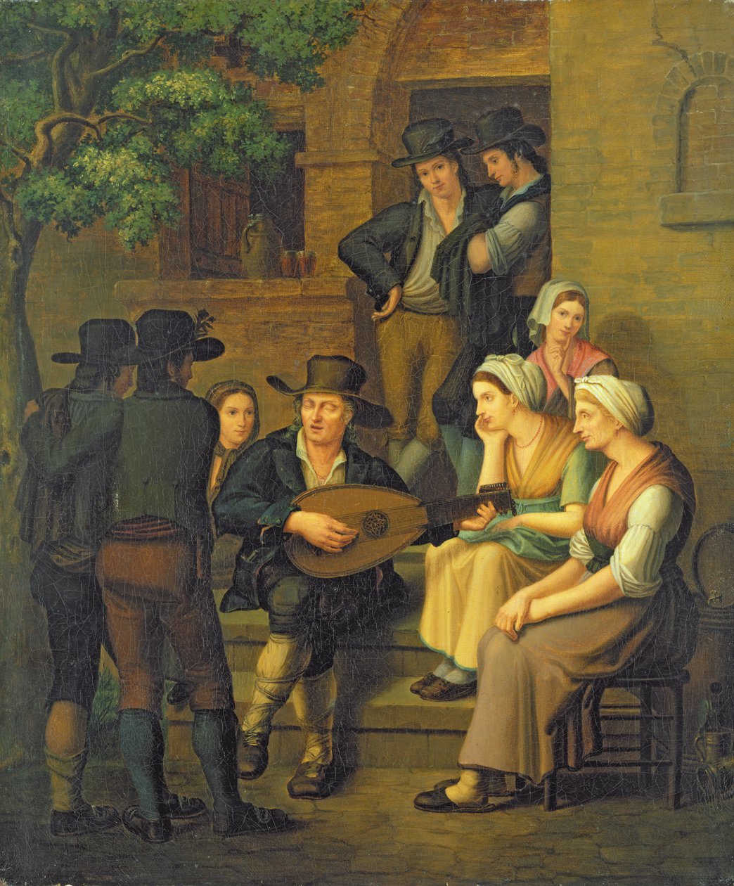 Den blinde sangeren, 1828 av M Von