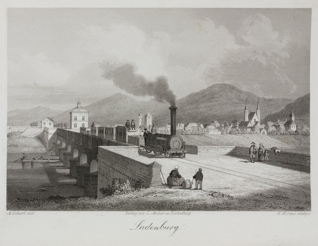 Ladenberg, gravert av H. Worms av M. after Echert
