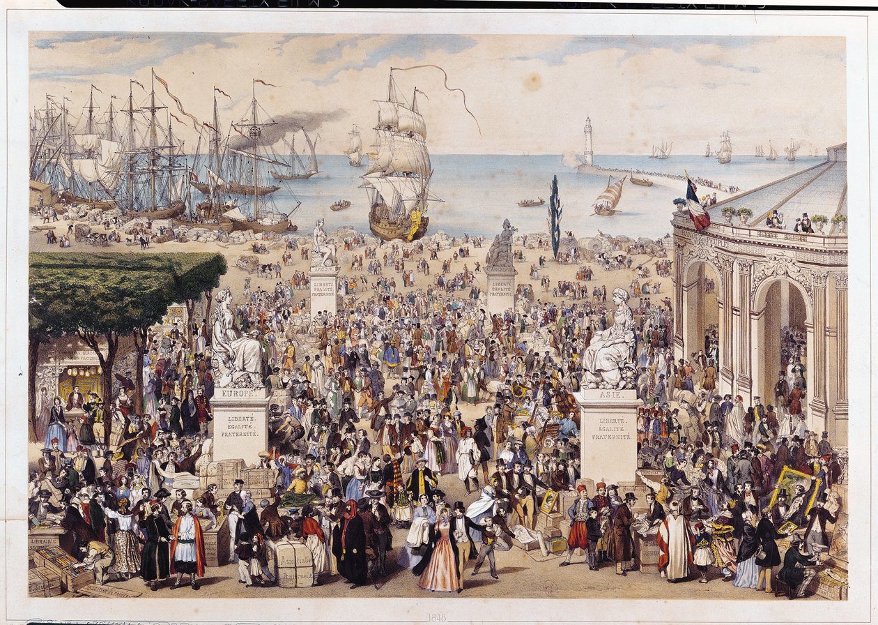 Et marked under den universelle demokratiske og sosiale republikken, 1848 av M.C Goldsmid