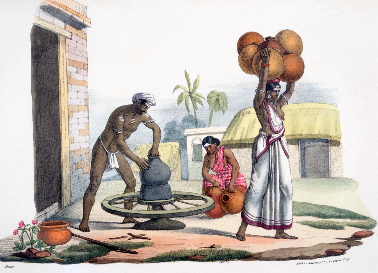 En keramiker, 1827-35 av M.E. Burnouf