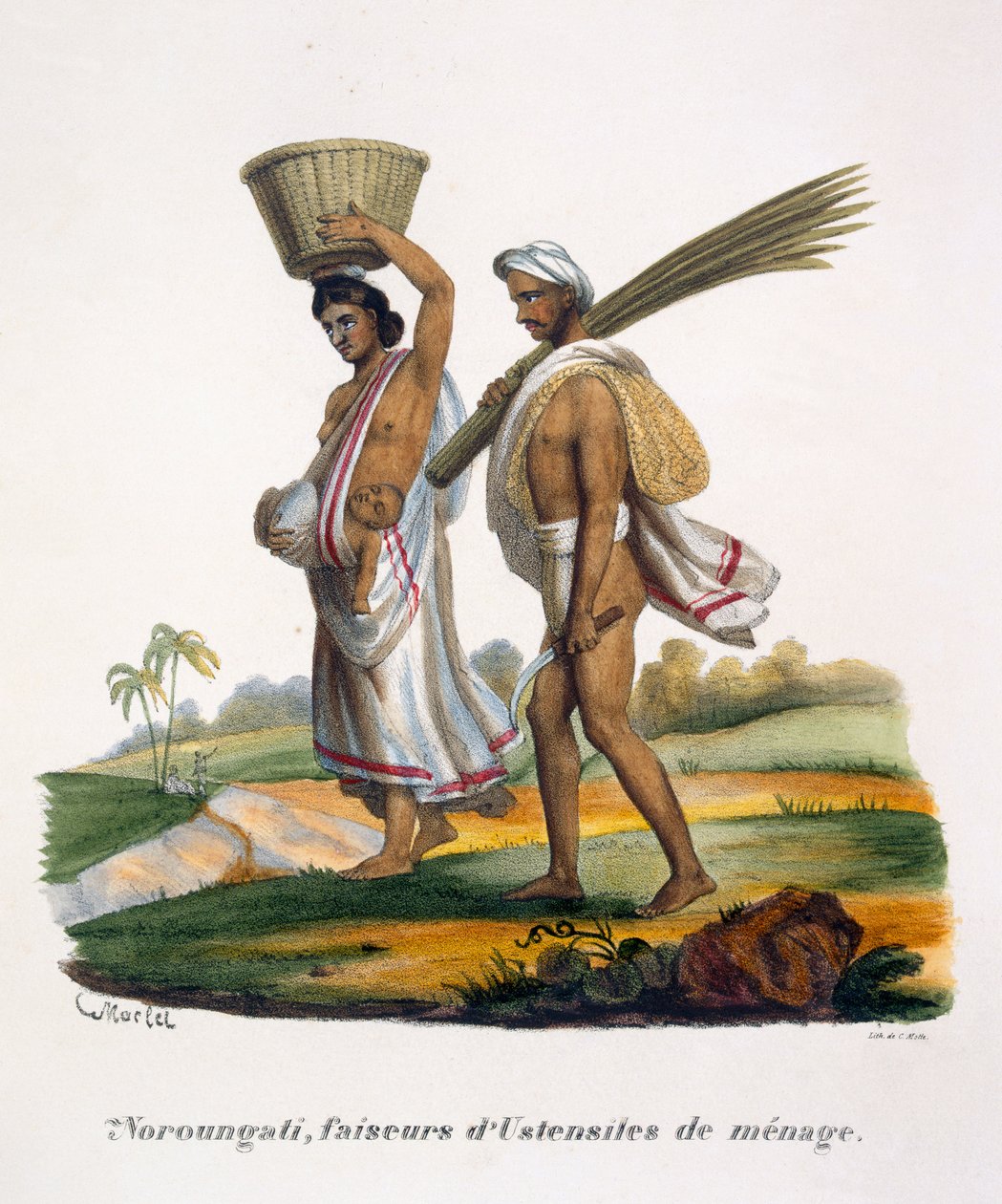 Produsenter av husgeråd, 1827-35 av M.E. Burnouf