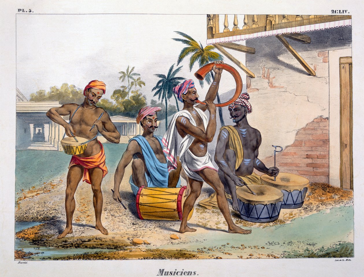 Musikere, 1827-35 av M.E. Burnouf