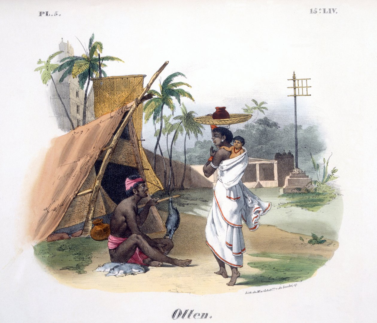 Fattige mennesker, 1827-35 av M.E. Burnouf