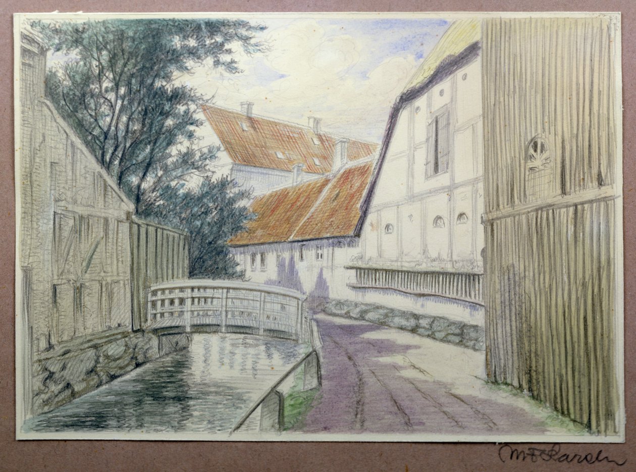 Bro over kanalen av M.F. Larsen