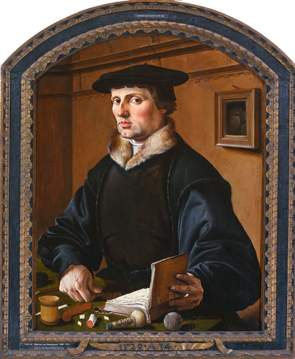 Portrett av en mann, 1529 av Maarten van Heemskerck
