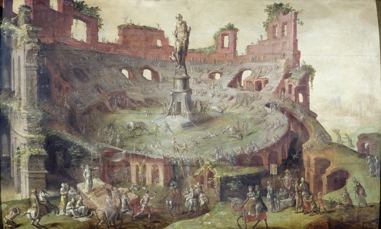 Antikk tyrefekting, 1552 av Maerten van Heemskerck