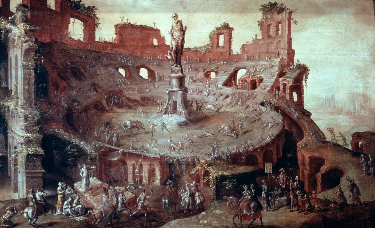 Tyrefekting en antikk, 1552. av Maerten van Heemskerck