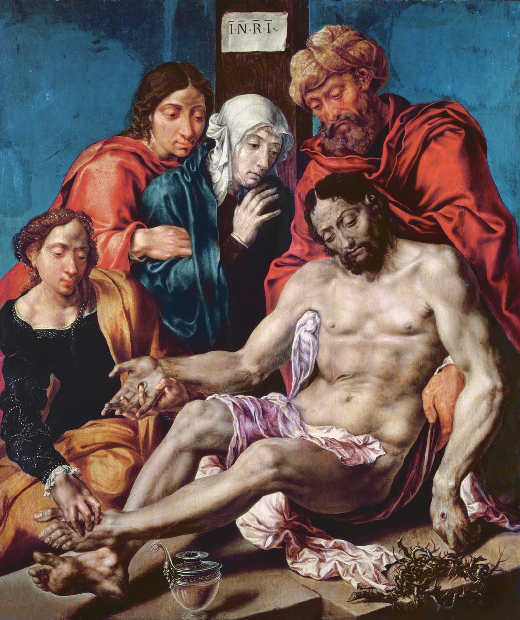 Klagesang, ca. 1540-45 (olje på eikepanel) av Maerten van Heemskerck