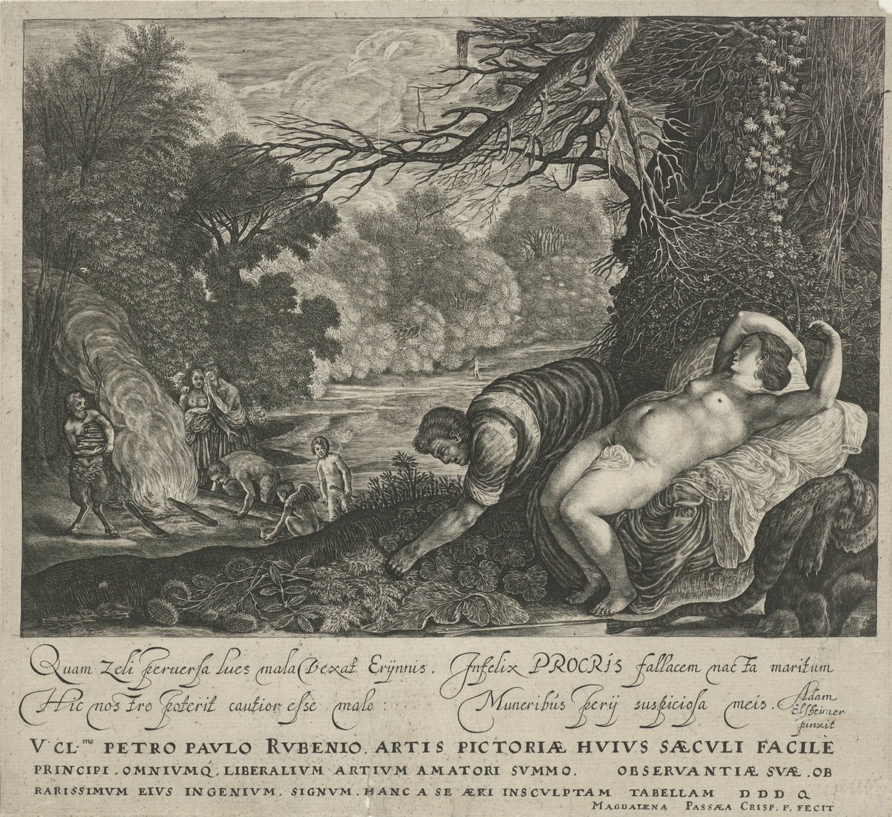 Cephalus og Procris av Magdalena van de Passe