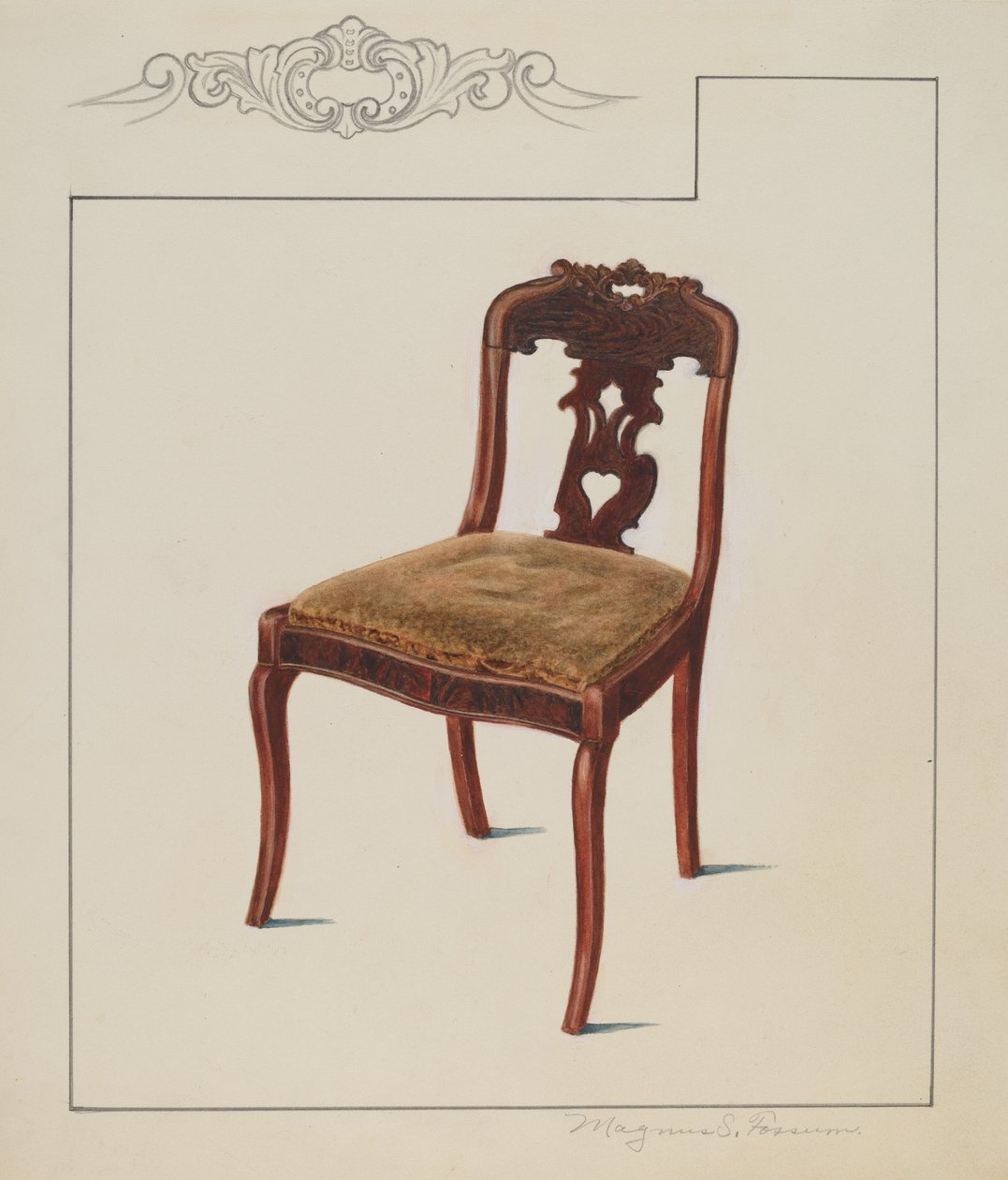 Stol, c. 1936. av Magnus S. Fossum