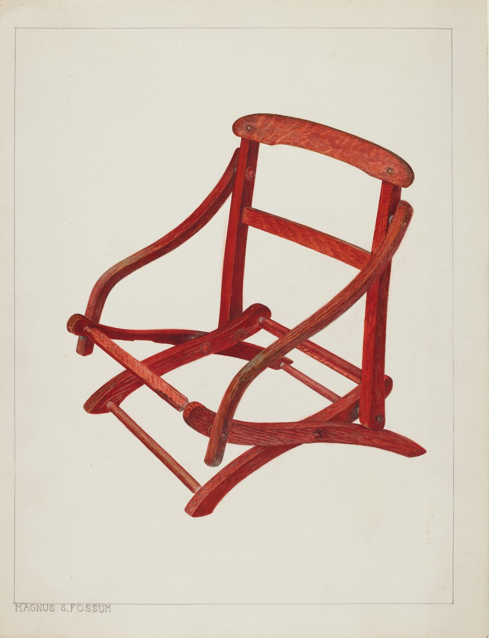 Barnestol, ca. 1938. av Magnus S. Fossum