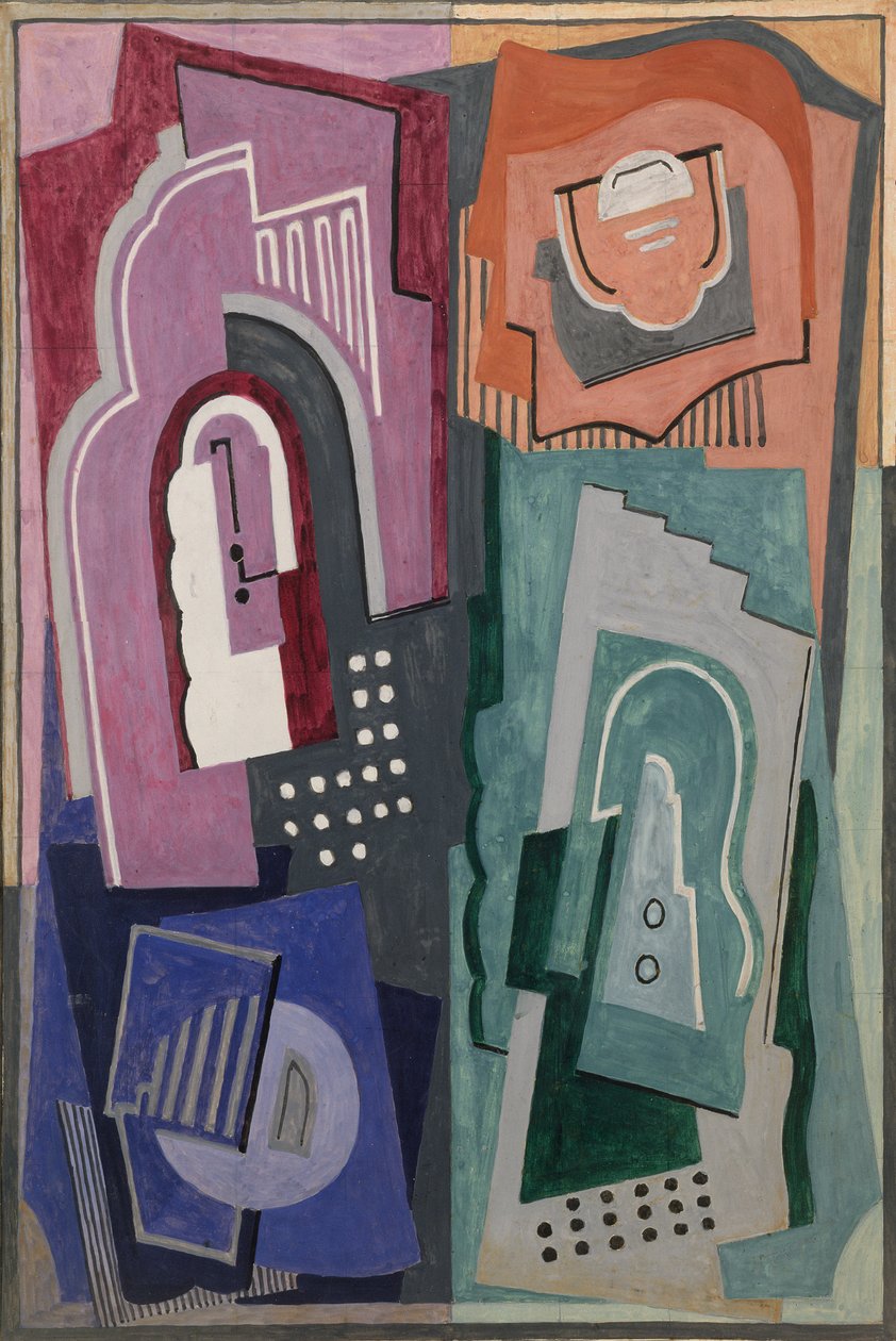 Five Element Composition, ca. 1929 (gouache) av Mainie Jellett