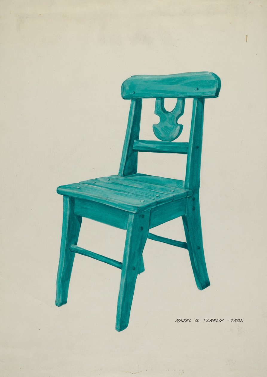 Stol, c. 1937. av Majel G. Claflin