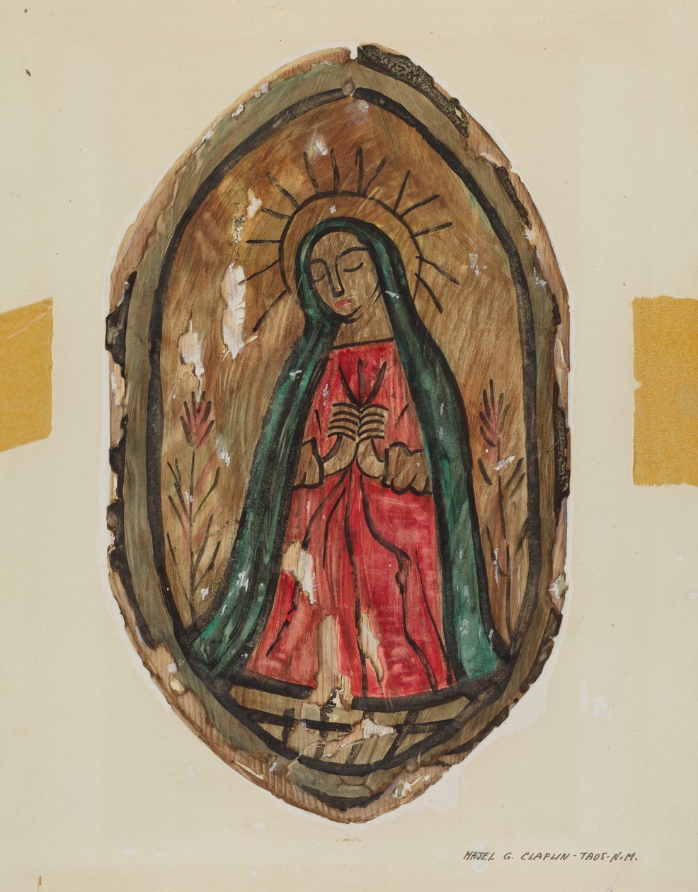 Altertavle - Santa Maria, ca. 1939. av Majel G. Claflin
