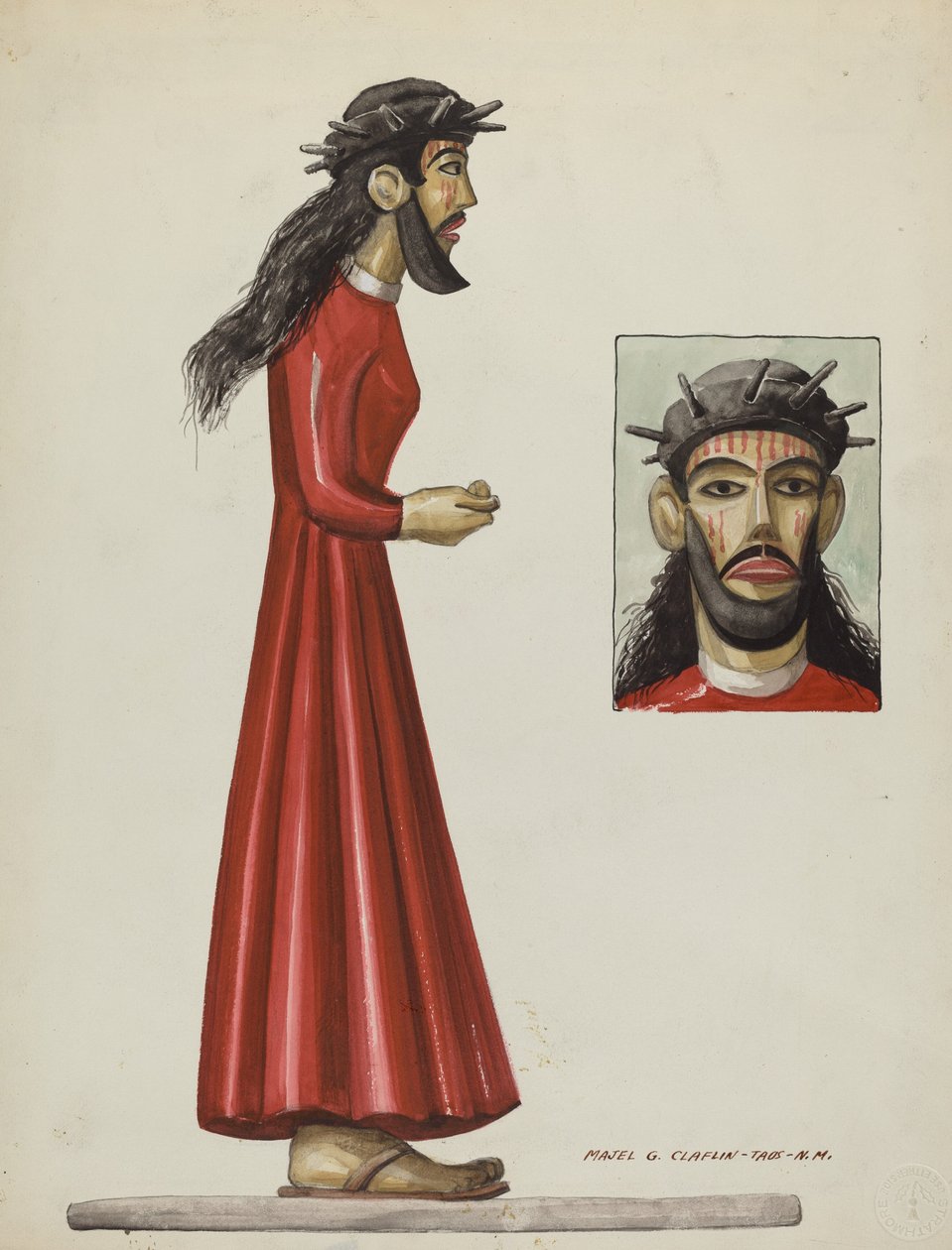 Santo Christo, ca. 1937. av Majel G. Claflin