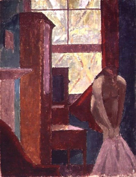 Jentedressing (olje på lerret) av Malcolm Drummond