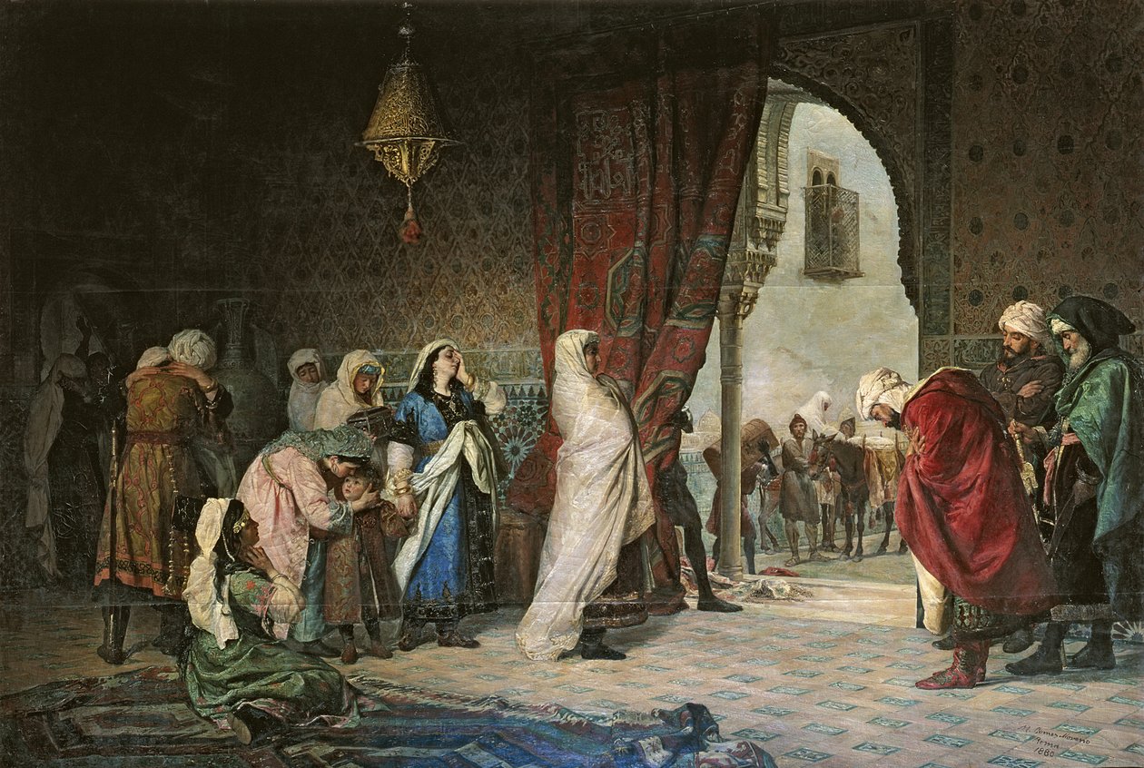 Salida del Boabdil, ved Alhambra av Manuel Gomez Moreno y Gonzalez