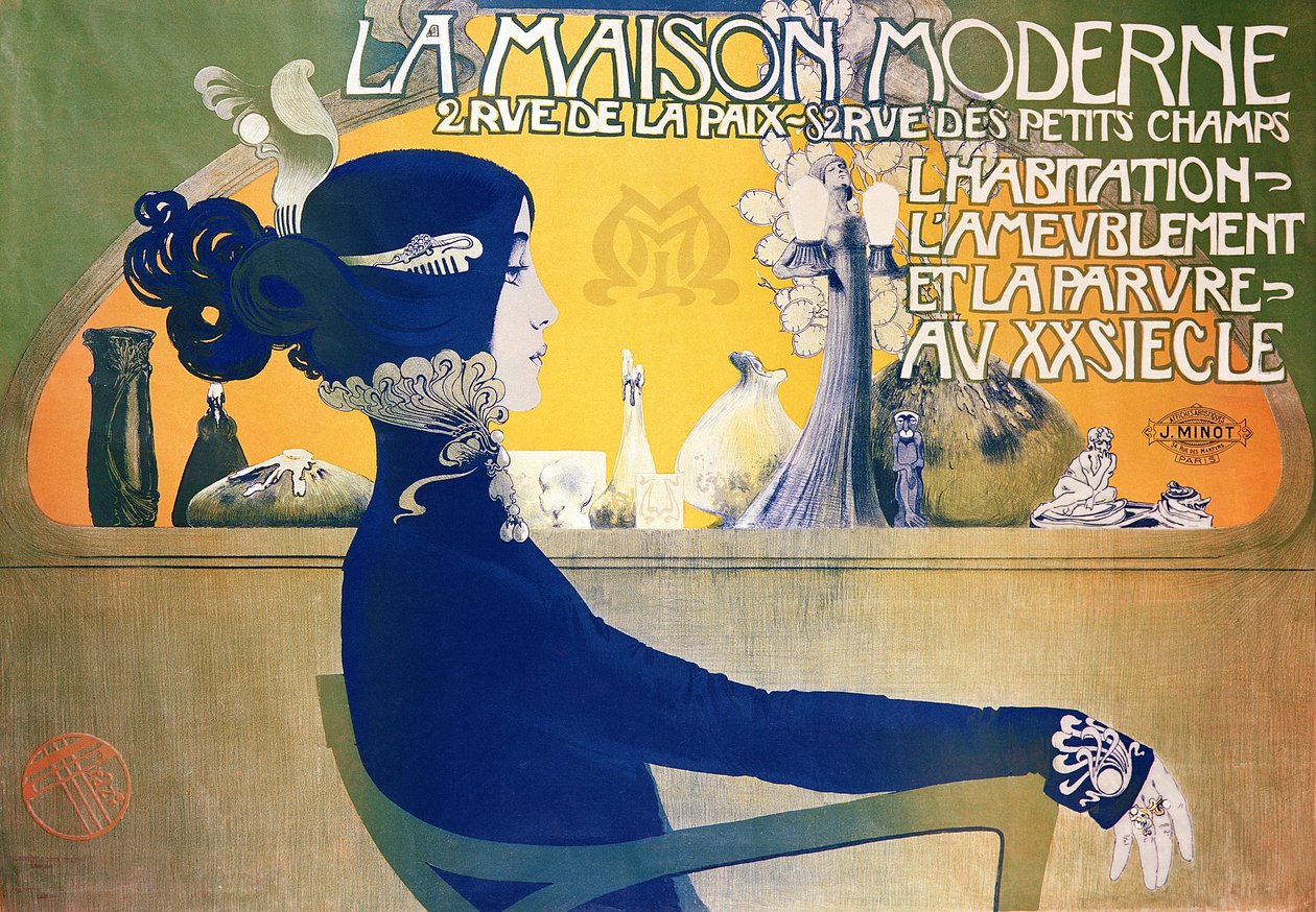 Det moderne huset, ca. 1902 (plakat) av Manuel Orazi