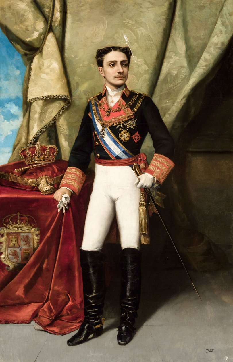 Alfonso XII av Spania av Manuel Ussel de Guimbarda  