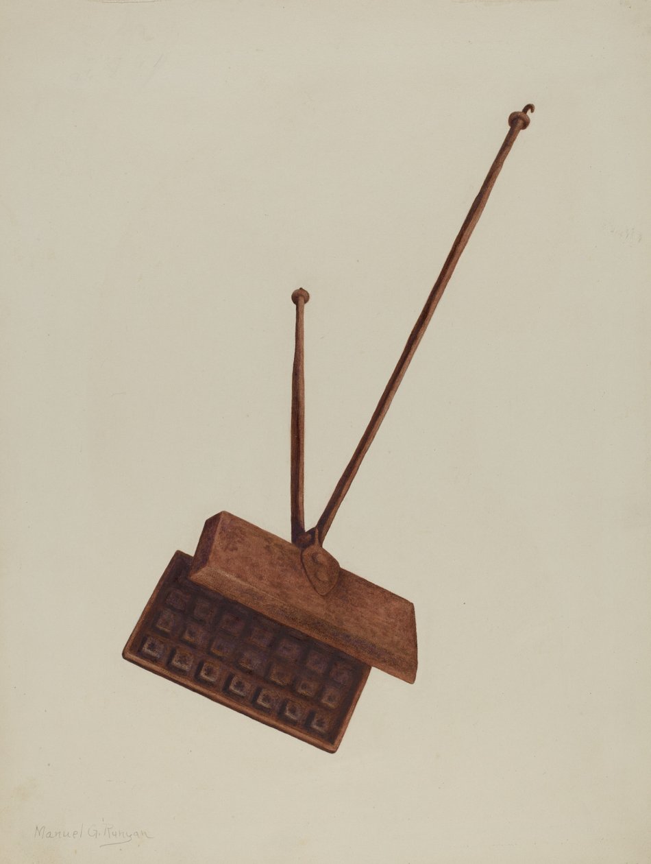 Peis vaffeljern, ca. 1939. av Manuel G. Runyan