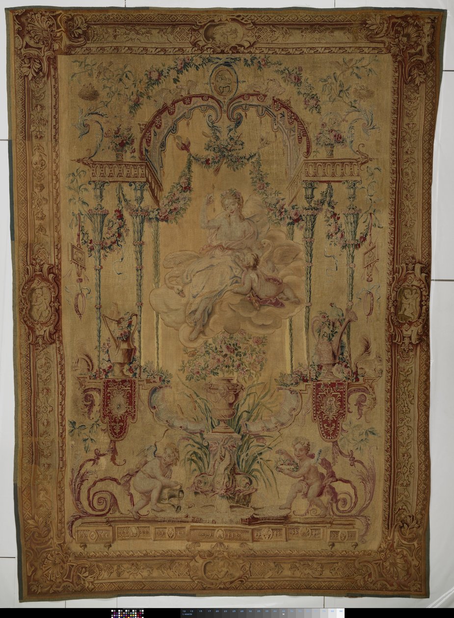 Tapetet som viser Venus, symboliserer våren av Manufacture Royale des Gobelins