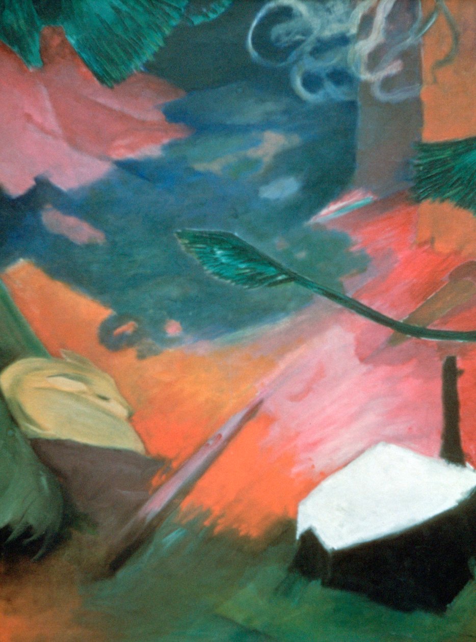 'Hjort i skogen I', 1912 av Franz Marc