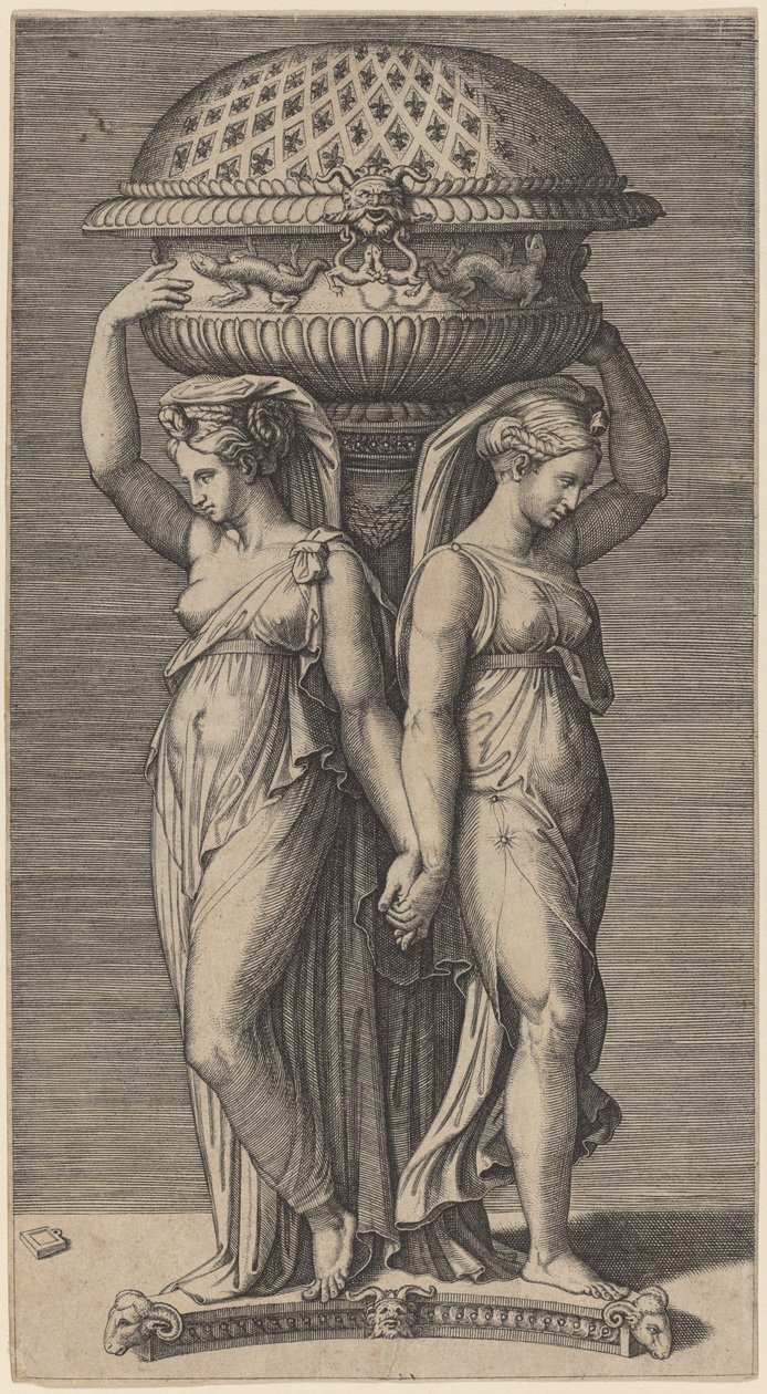 En røkelseskar av Marcantonio Raimondi