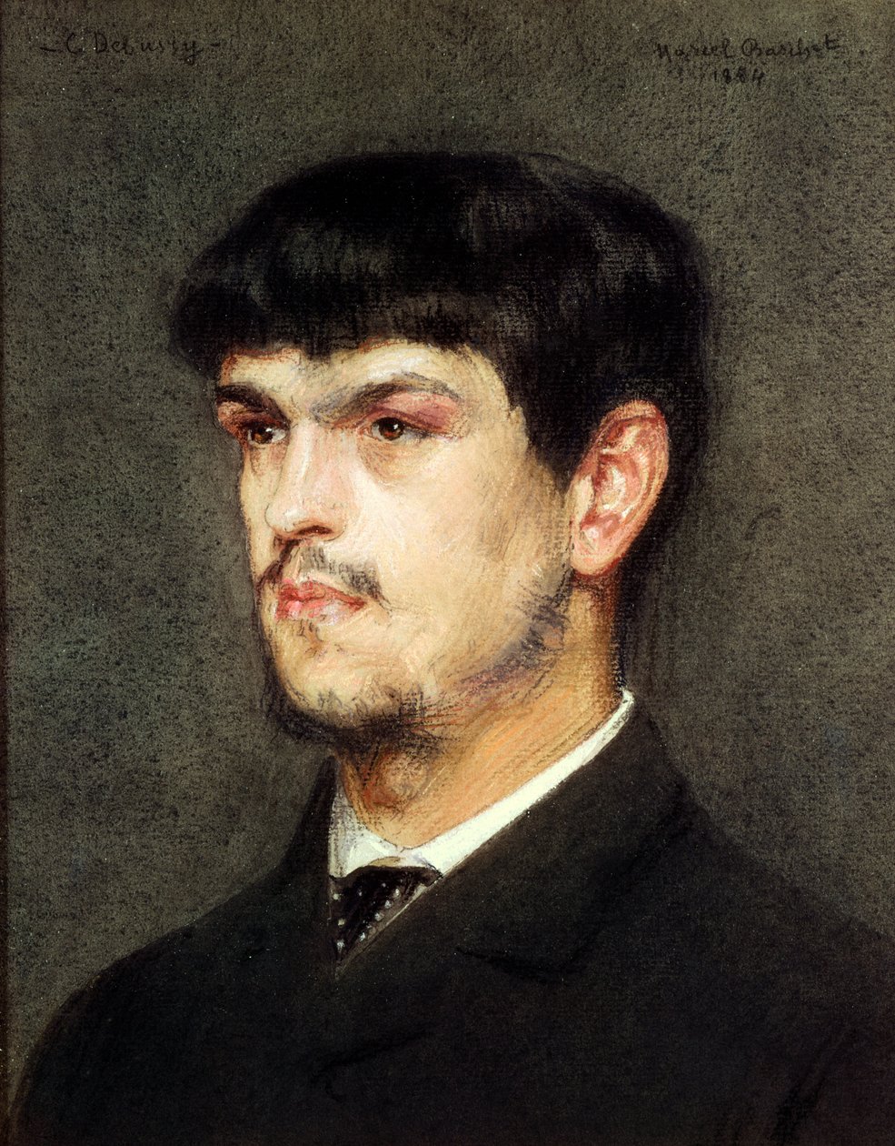 Claude Debussy i Roma, 1884 (pastell på papir) av Marcel Andre Baschet