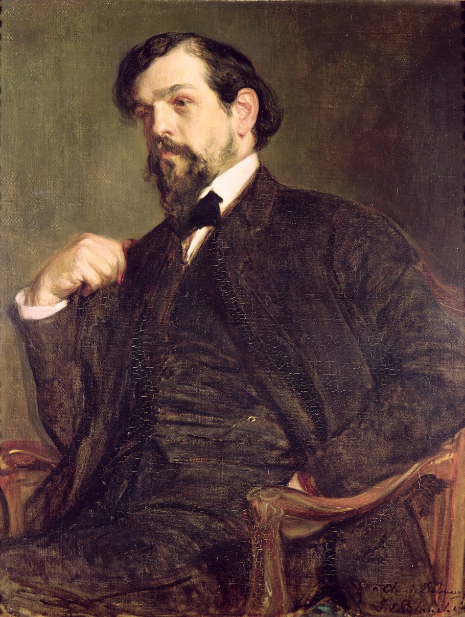 Portrett av Claude Debussy (1862-1918) 1902 av Marcel Andre Baschet