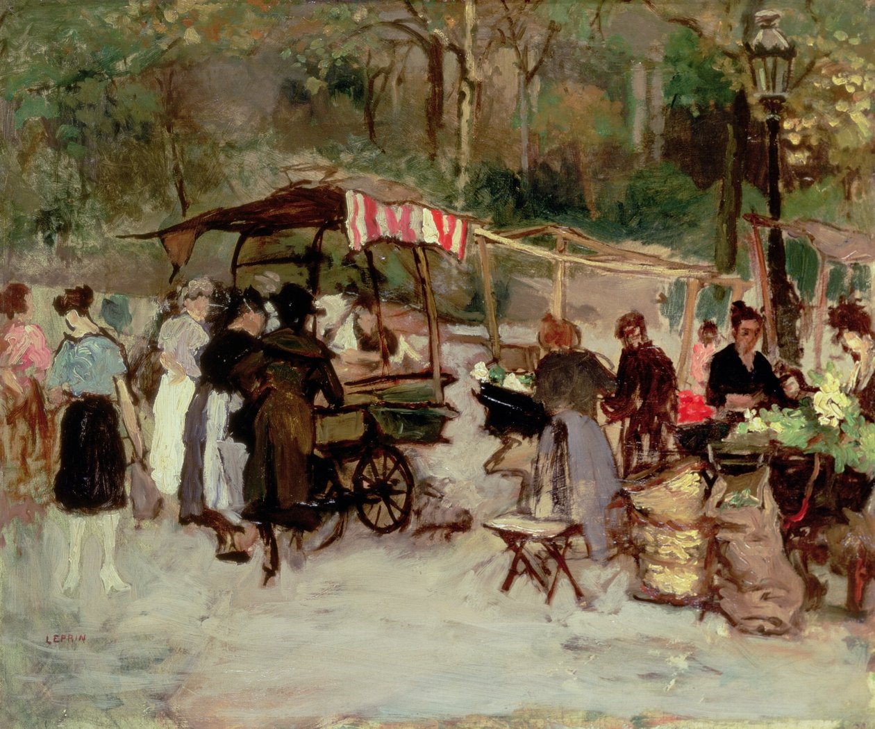 Blomstermarkedet, 1924 av Marcel Leprin