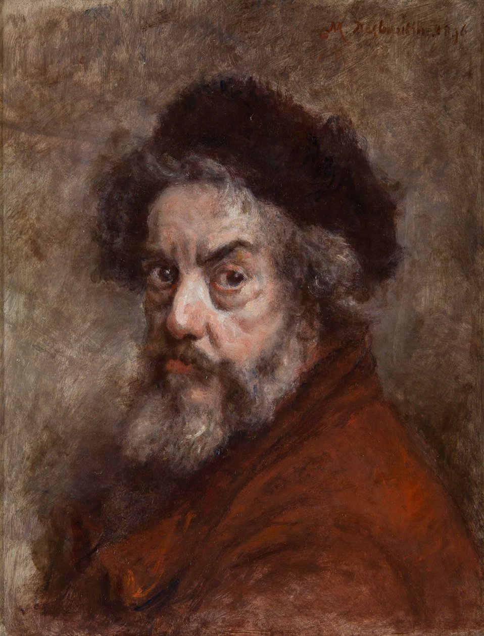 Selvportrett, 1896. av Marcellin Gilbert Desboutin